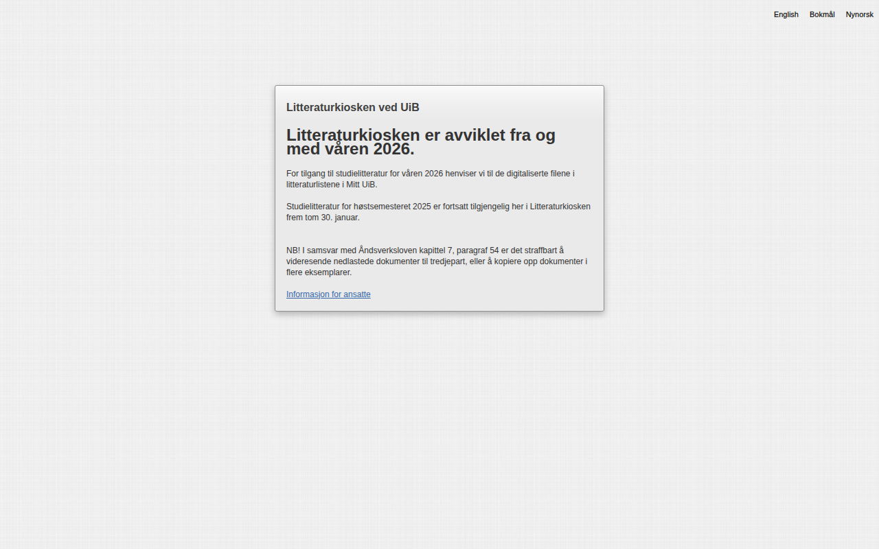 litteraturkiosken.uib.no