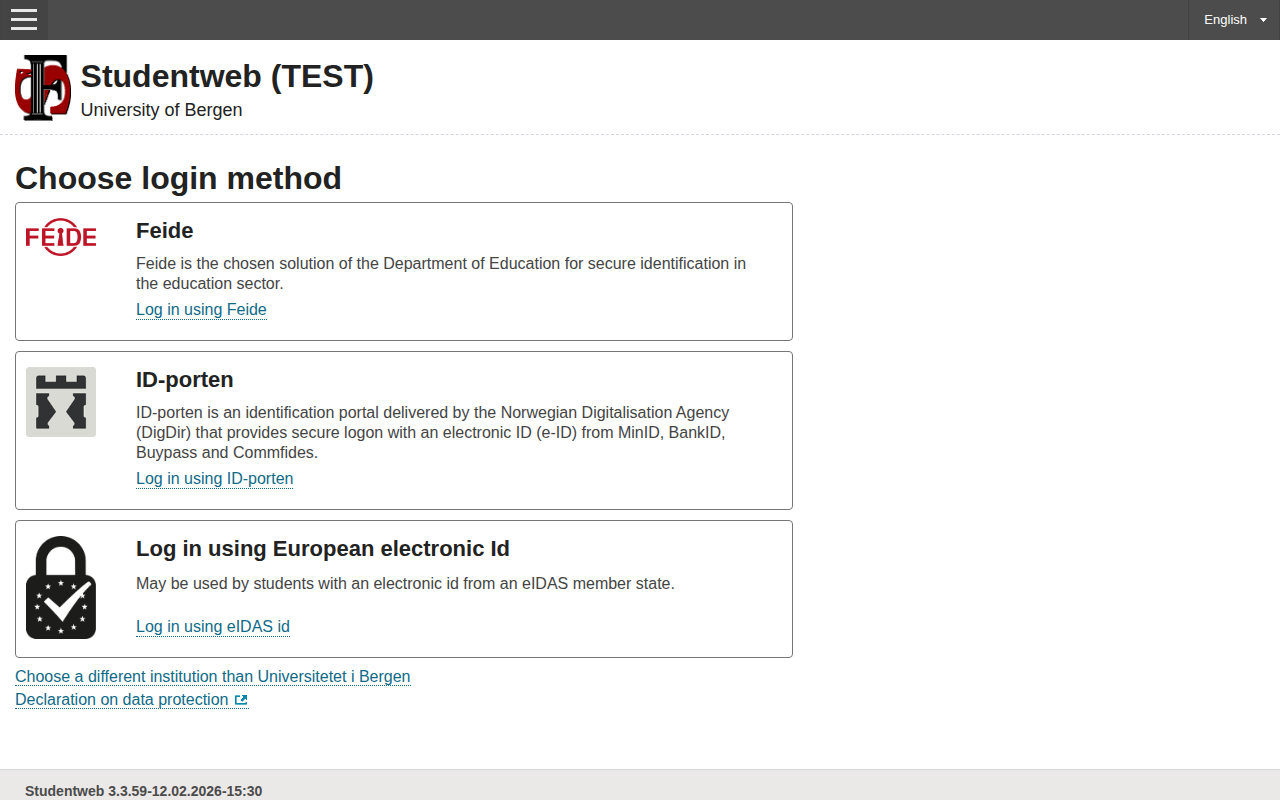 teststudentweb.uib.no